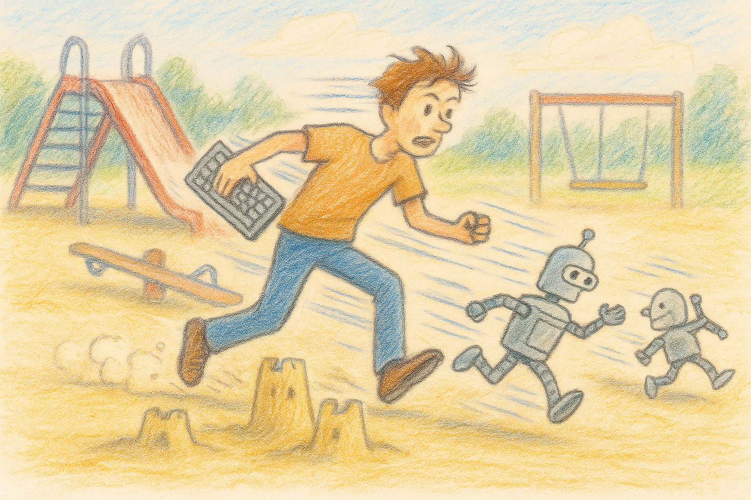 chasing robots