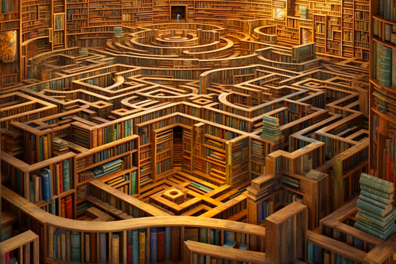 Navigating knowledge labyrinths